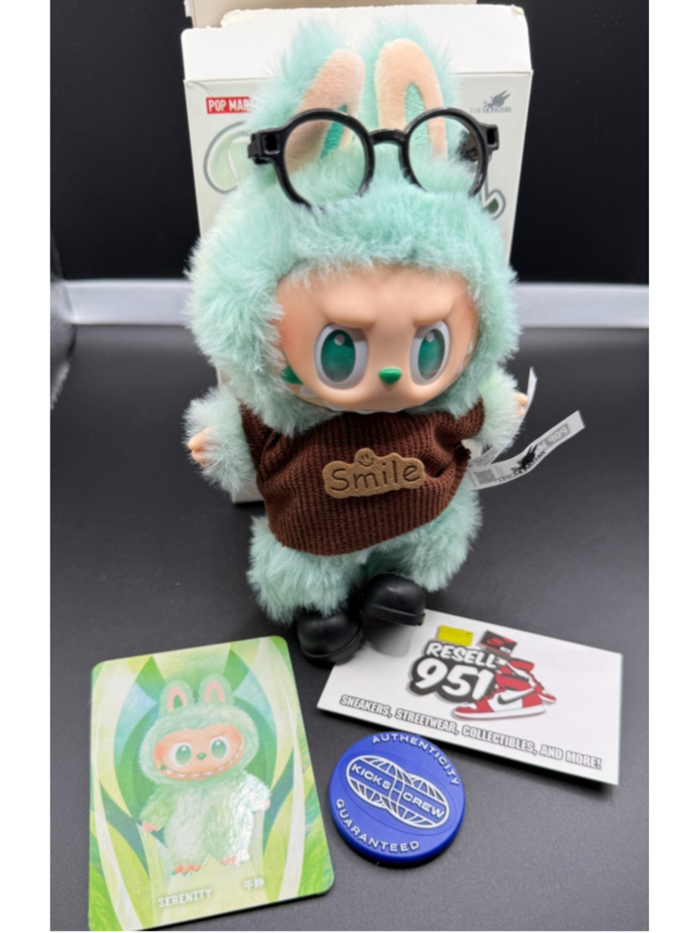 Pop Mart Labubu V3 Big Into Energy Serenity Green Figure